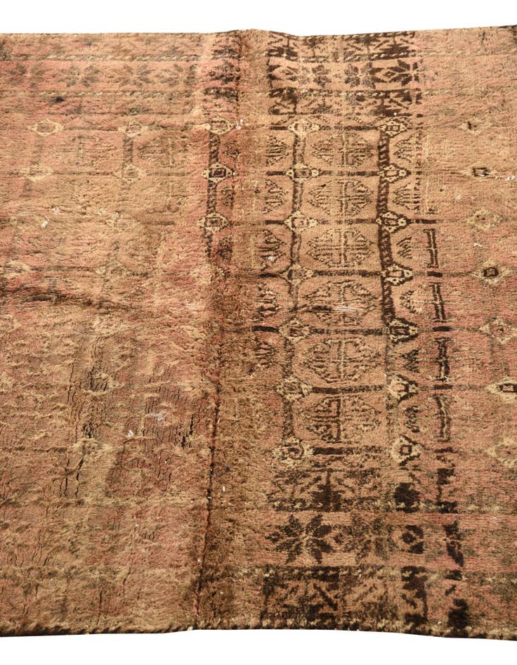 Detail image of  3' 5 x 4' 5  Hand Knotted Torkaman Persian Wool Rug