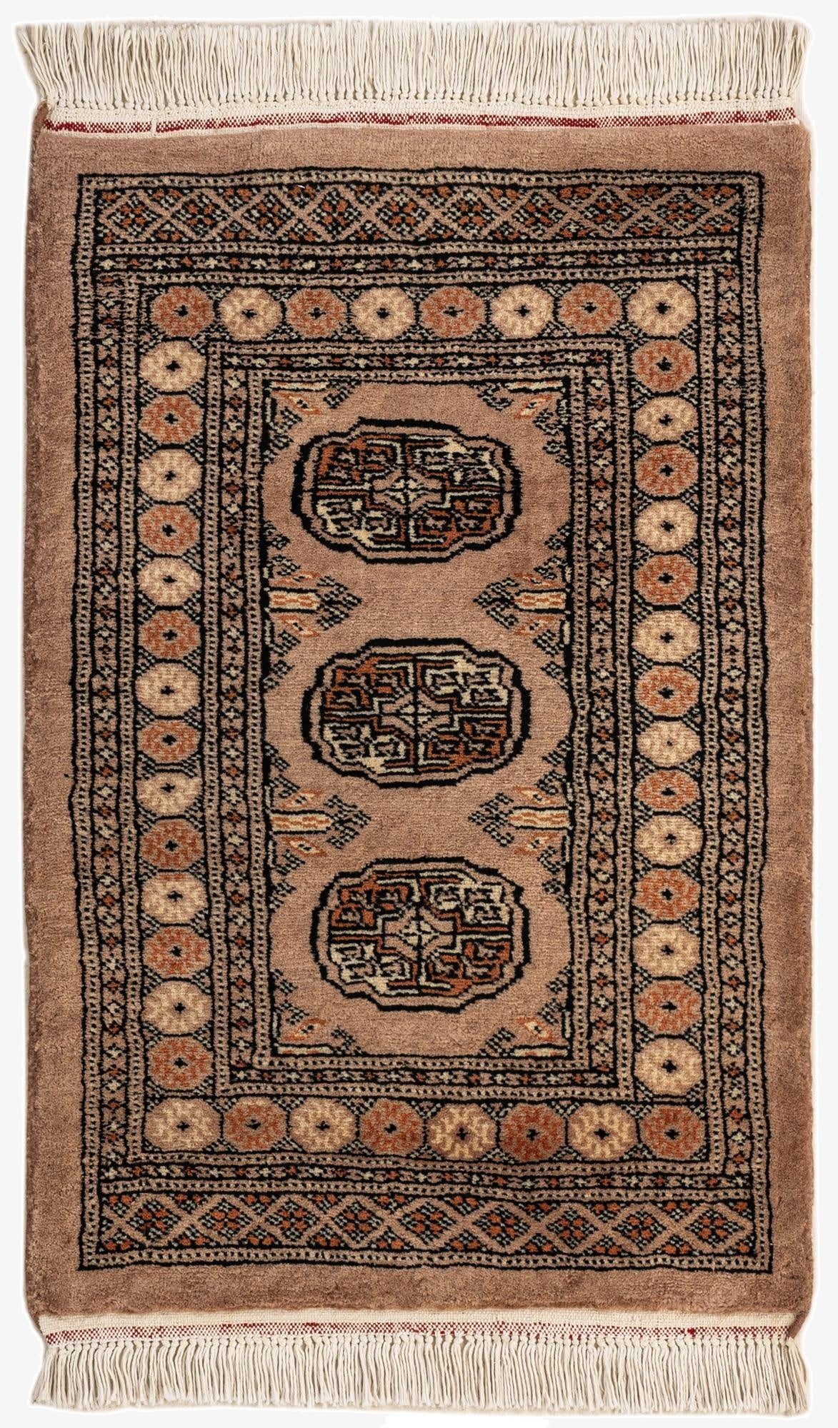  2' 2 x 3' 2  Hand Knotted Torkaman Persian Wool Rug