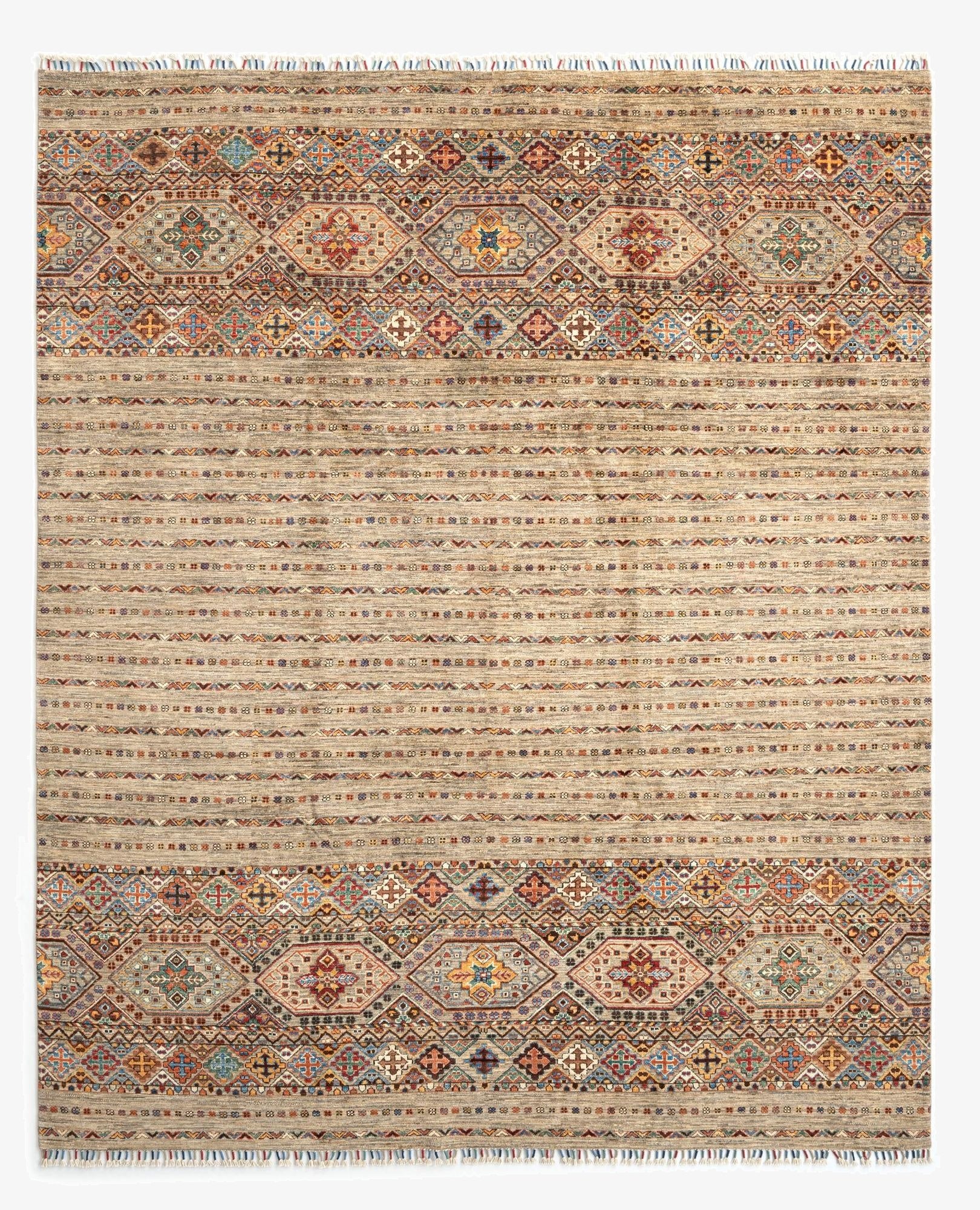  7' 11 x 9' 9 Torkman Wool Rug
