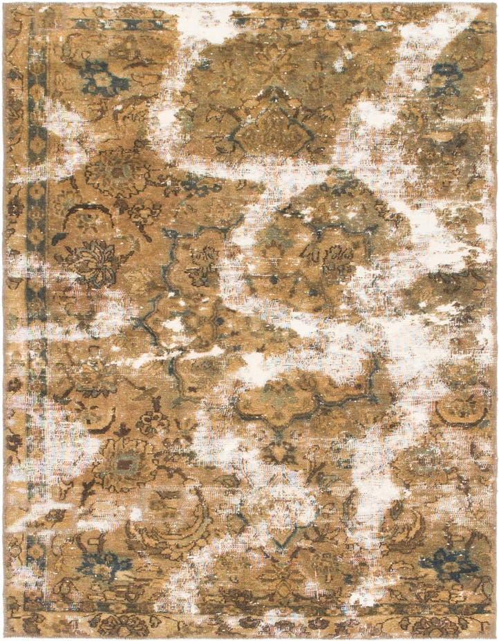  3' 4 x 6'  Hand Knotted Ultra Vintage Persian W...
