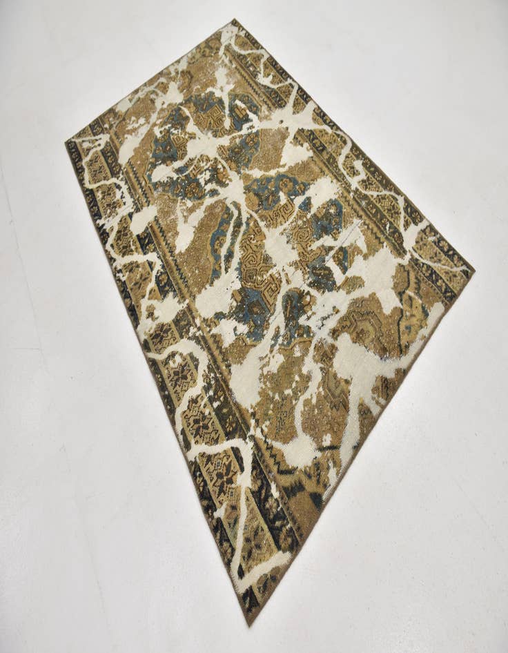 Detail image of  5' x 7' 2  Hand Knotted Ultra Vintage Persian Wool Rug