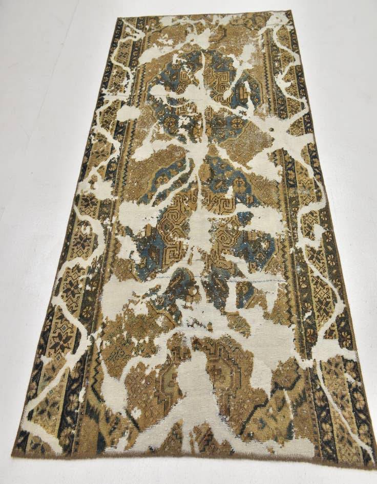 Detail image of  5' x 7' 2  Hand Knotted Ultra Vintage Persian Wool Rug