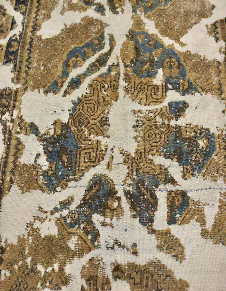 Detail image of  5' x 7' 2  Hand Knotted Ultra Vintage Persian Wool Rug