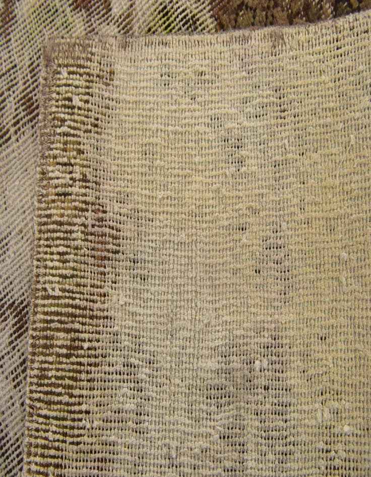 Detail image of  4' 6 x 7' 3  Hand Knotted Ultra Vintage Persian Wool Rug