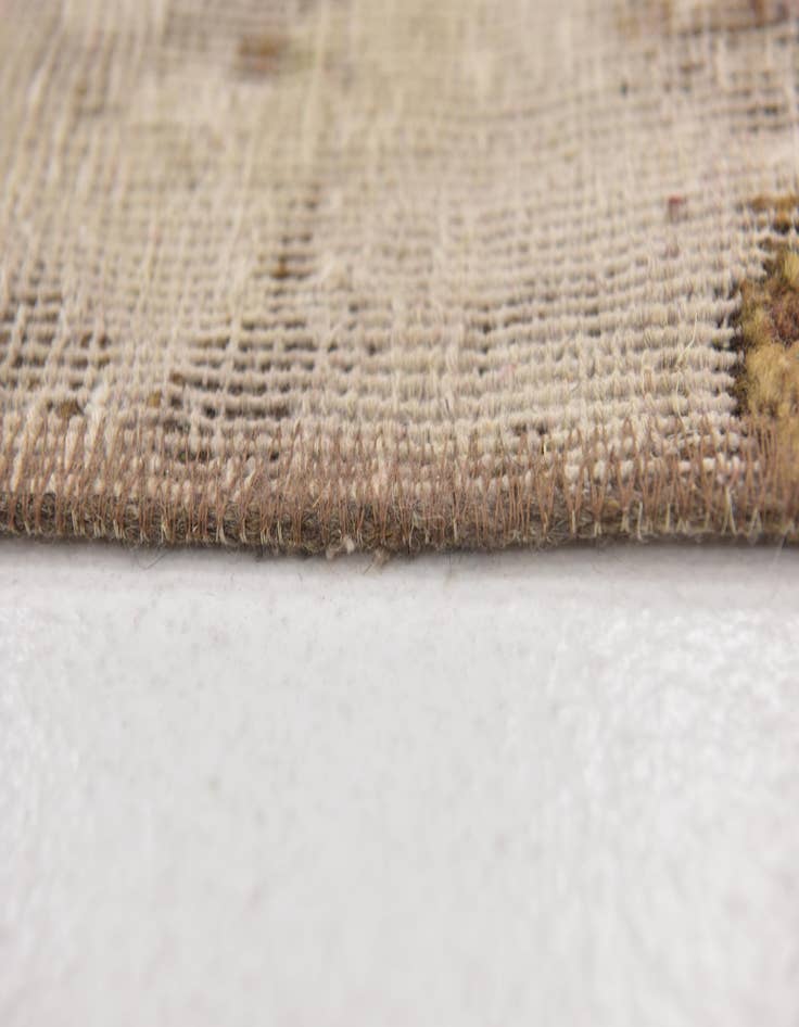 Detail image of  4' 6 x 7' 3  Hand Knotted Ultra Vintage Persian Wool Rug