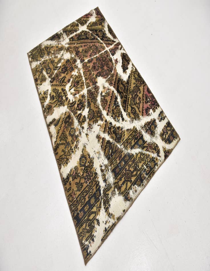 Detail image of  4' x 5' 9  Hand Knotted Ultra Vintage Persian Wool Rug