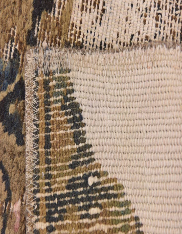 Detail image of  5' 10 x 8' 6  Hand Knotted Ultra Vintage Persian Wool Rug