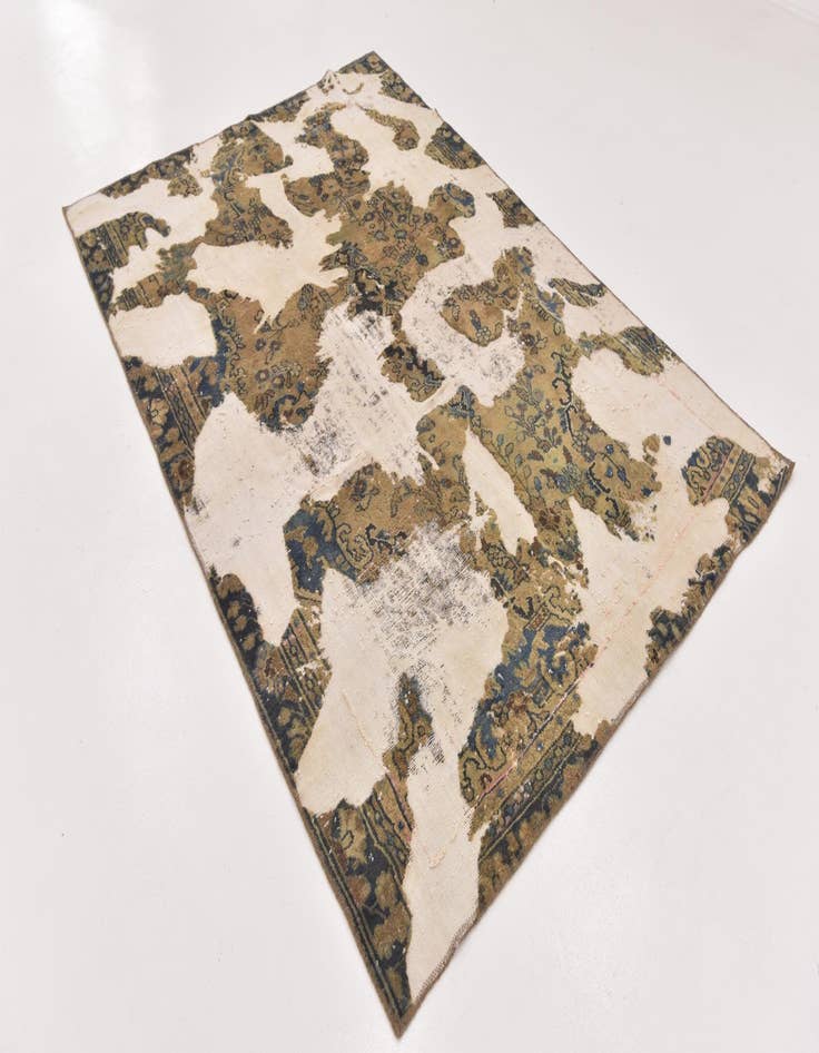 Detail image of  5' 10 x 8' 6  Hand Knotted Ultra Vintage Persian Wool Rug