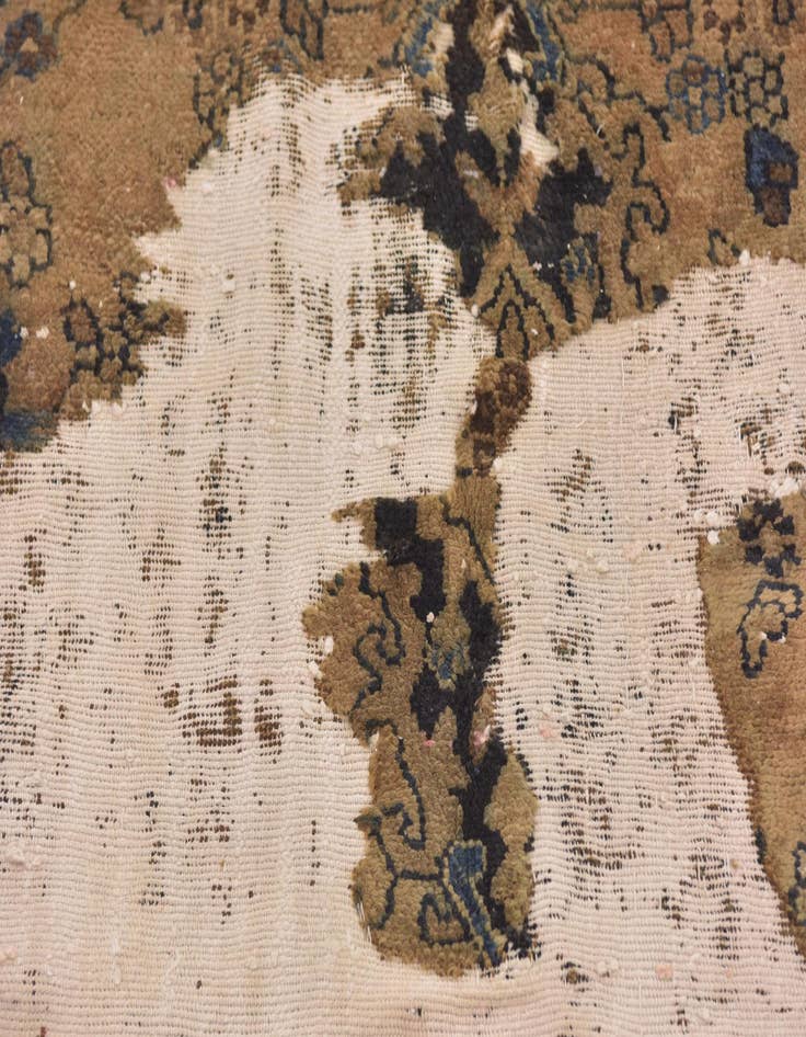Detail image of  5' 10 x 8' 6  Hand Knotted Ultra Vintage Persian Wool Rug