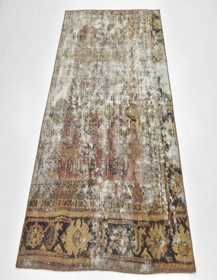 Detail image of  4' x 5' 10  Hand Knotted Ultra Vintage Persian Wool Rug