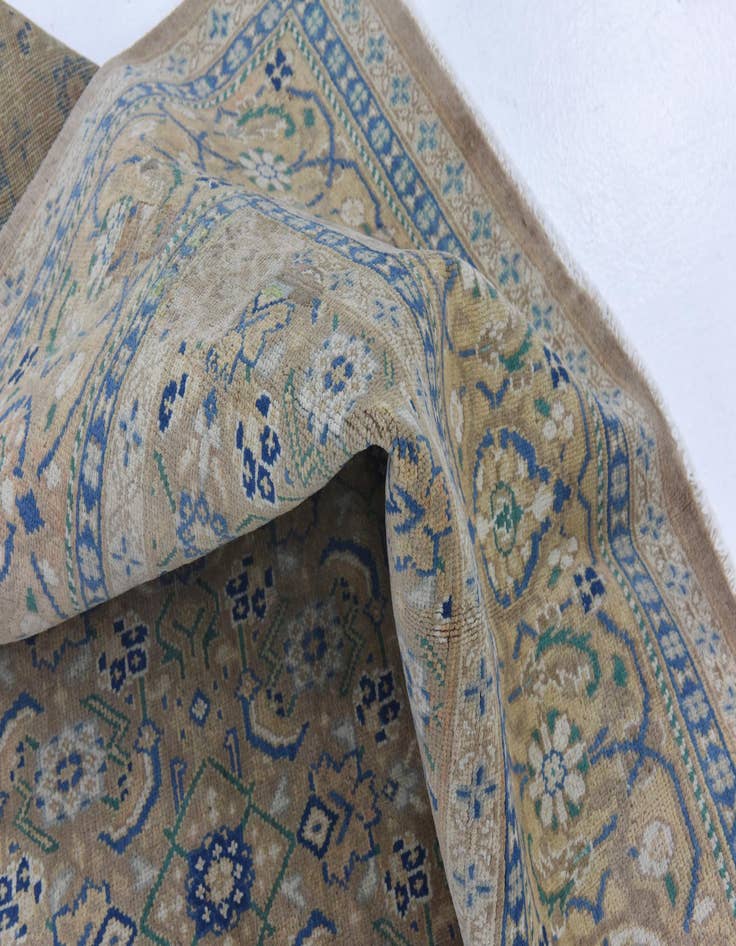 Detail image of  9' 6 x 12' 9  Hand Knotted Ultra Vintage Persian Wool Rug