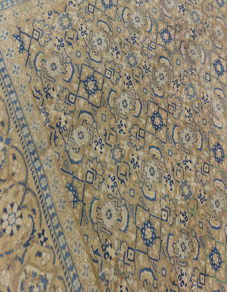 Detail image of  9' 6 x 12' 9  Hand Knotted Ultra Vintage Persian Wool Rug