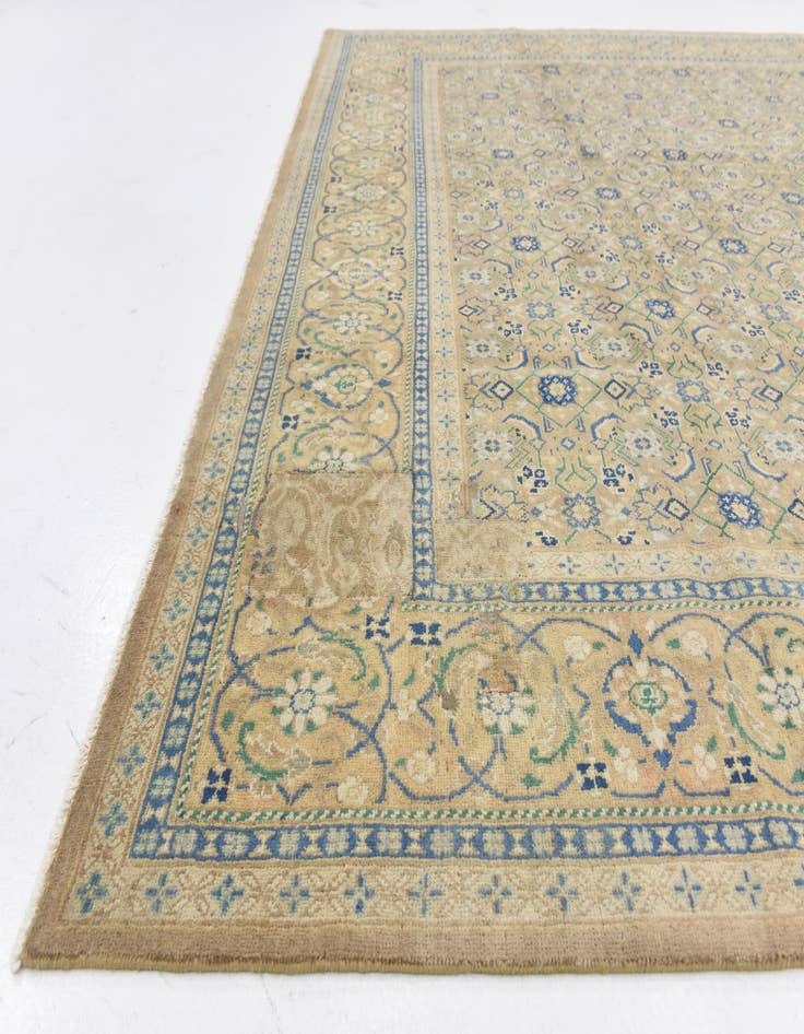 Detail image of  9' 6 x 12' 9  Hand Knotted Ultra Vintage Persian Wool Rug