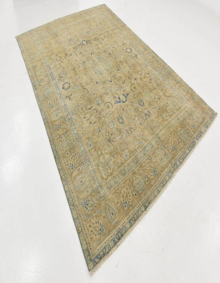 Detail image of  7' 6 x 11'  Hand Knotted Ultra Vintage Persian Wool Rug