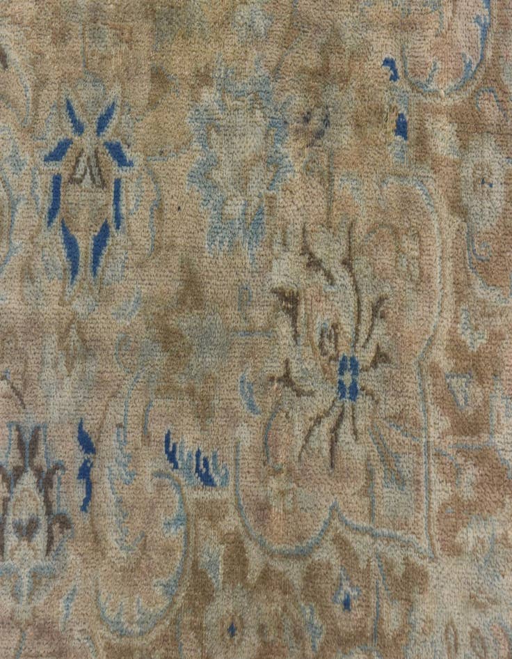 Detail image of  7' 6 x 11'  Hand Knotted Ultra Vintage Persian Wool Rug