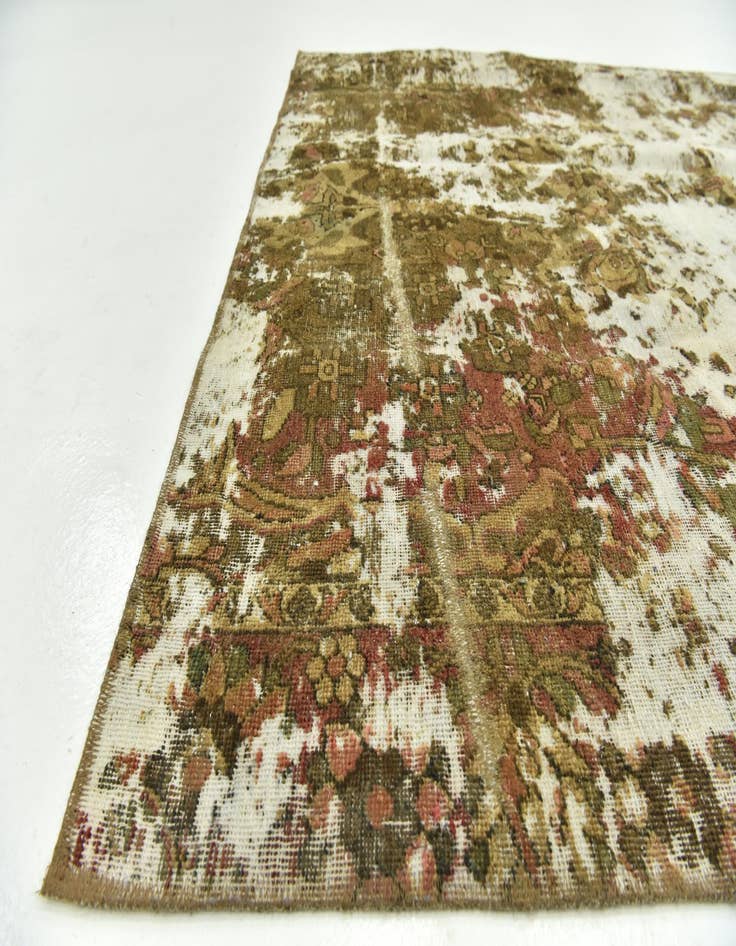 Detail image of  5' 9 x 7' 6  Hand Knotted Ultra Vintage Persian Wool Rug