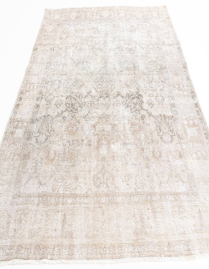 Detail image of  6' 4 x 9'  Hand Knotted Ultra Vintage Persian Wool Rug