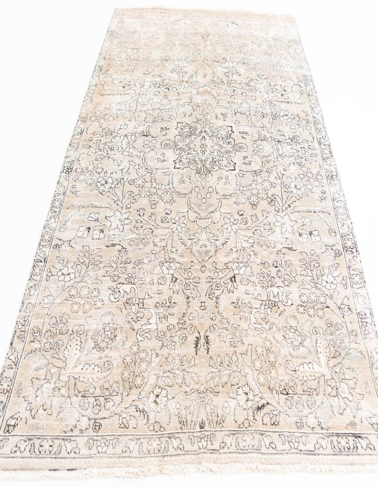 Detail image of  5' 8 x 9' 3  Hand Knotted Ultra Vintage Persian Wool Rug