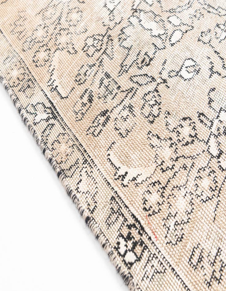 Detail image of  5' 8 x 9' 3  Hand Knotted Ultra Vintage Persian Wool Rug