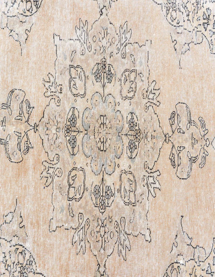 Detail image of  6' 3 x 9' 2  Hand Knotted Ultra Vintage Persian Wool Rug