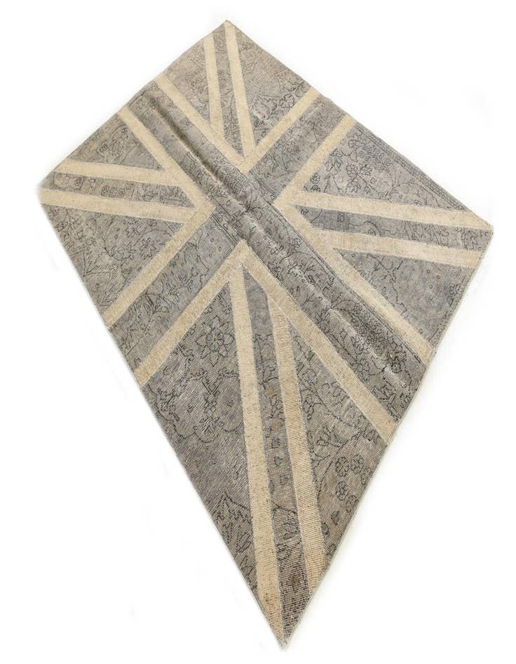 Detail image of  5' x 6' 6  Hand Knotted Ultra Vintage Persian Wool Rug