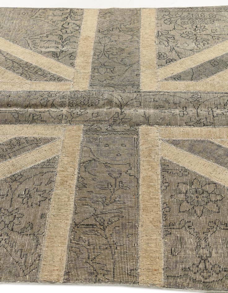 Detail image of  5' x 6' 6  Hand Knotted Ultra Vintage Persian Wool Rug