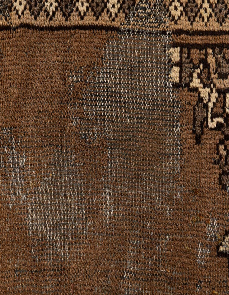Detail image of  6' 6 x 9' 1  Hand Knotted Ultra Vintage Persian Wool Rug