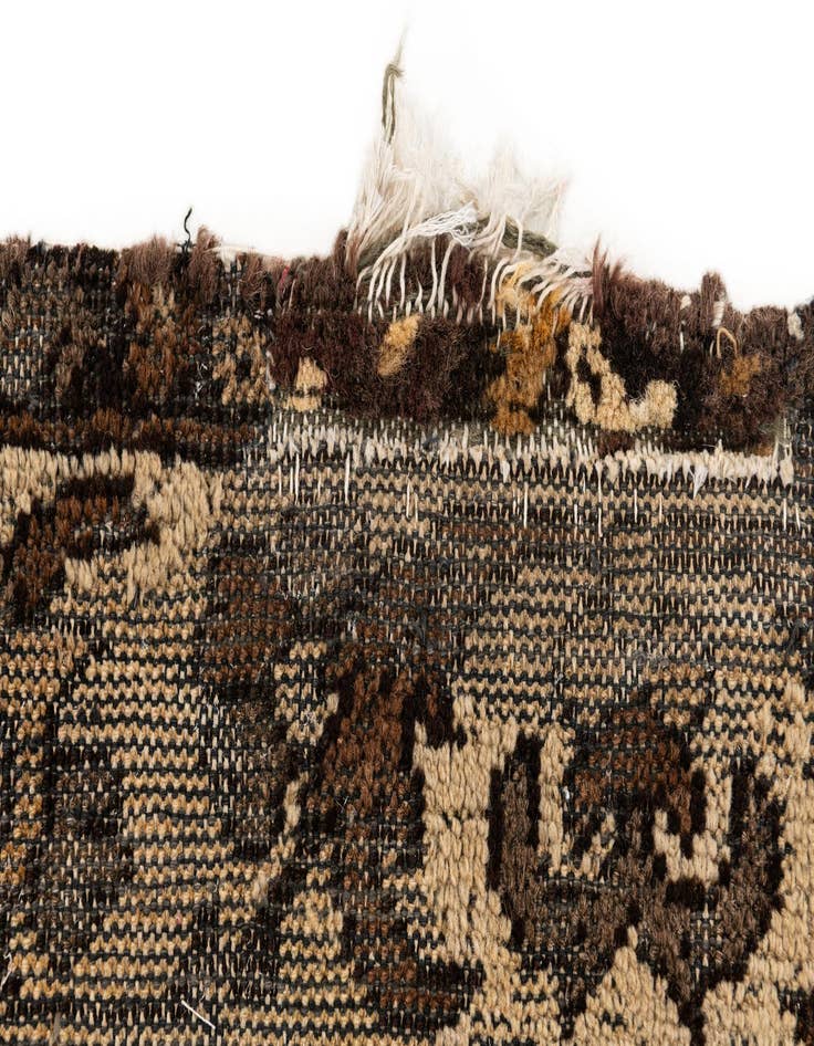 Detail image of  6' 6 x 9' 1  Hand Knotted Ultra Vintage Persian Wool Rug