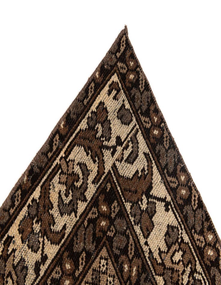 Detail image of  6' 6 x 9' 1  Hand Knotted Ultra Vintage Persian Wool Rug