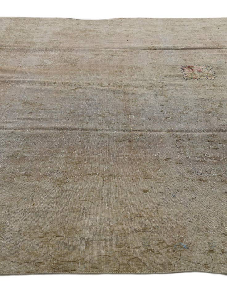 Detail image of  9' x 11' 2  Hand Knotted Ultra Vintage Persian Wool Rug