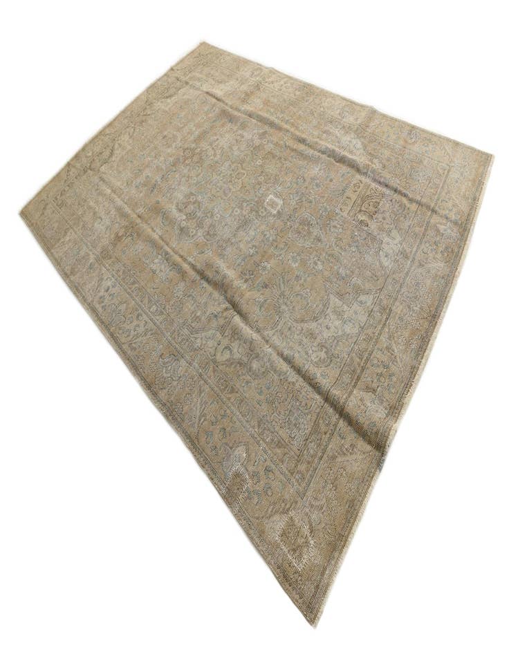 Detail image of  7' 6 x 11'  Hand Knotted Ultra Vintage Persian Wool Rug