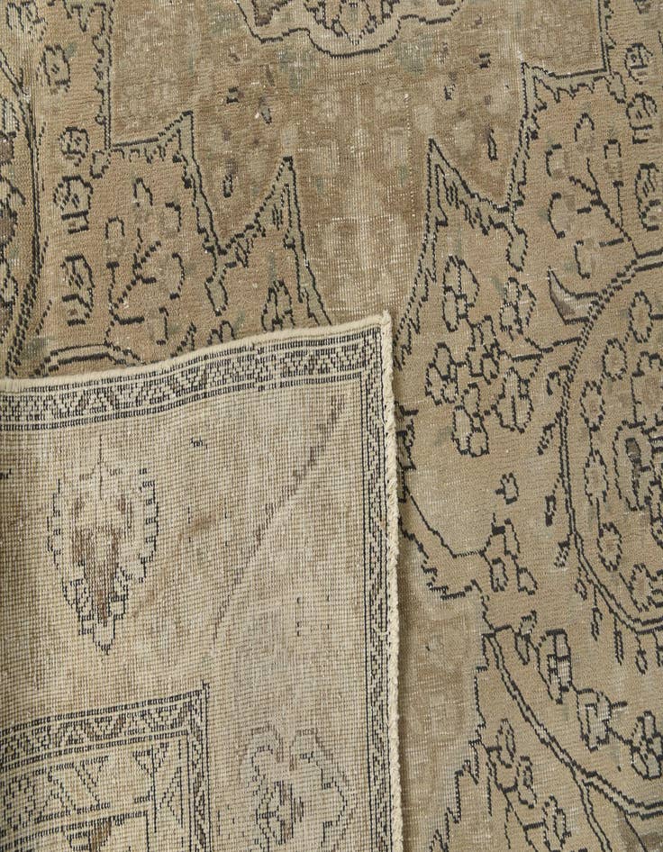 Detail image of  9' x 12' 3  Hand Knotted Ultra Vintage Persian Wool Rug