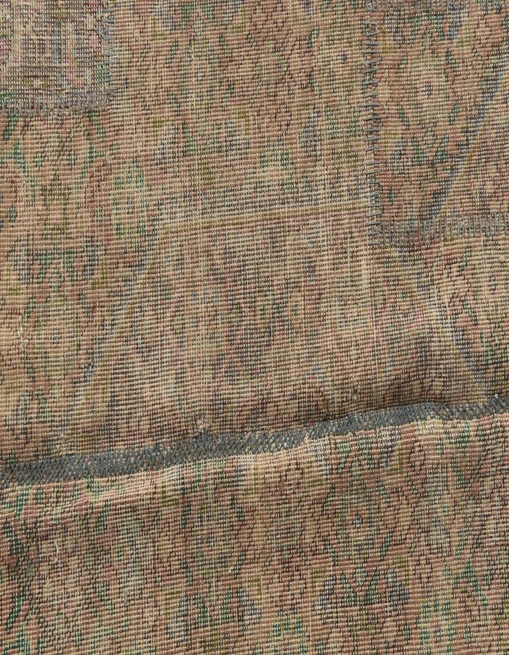 Detail image of  6' 5 x 9' 3  Hand Knotted Ultra Vintage Persian Wool Rug