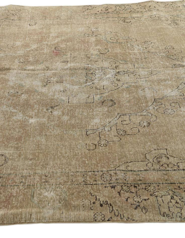 Detail image of  7' 3 x 10' 2  Hand Knotted Ultra Vintage Persian Wool Rug