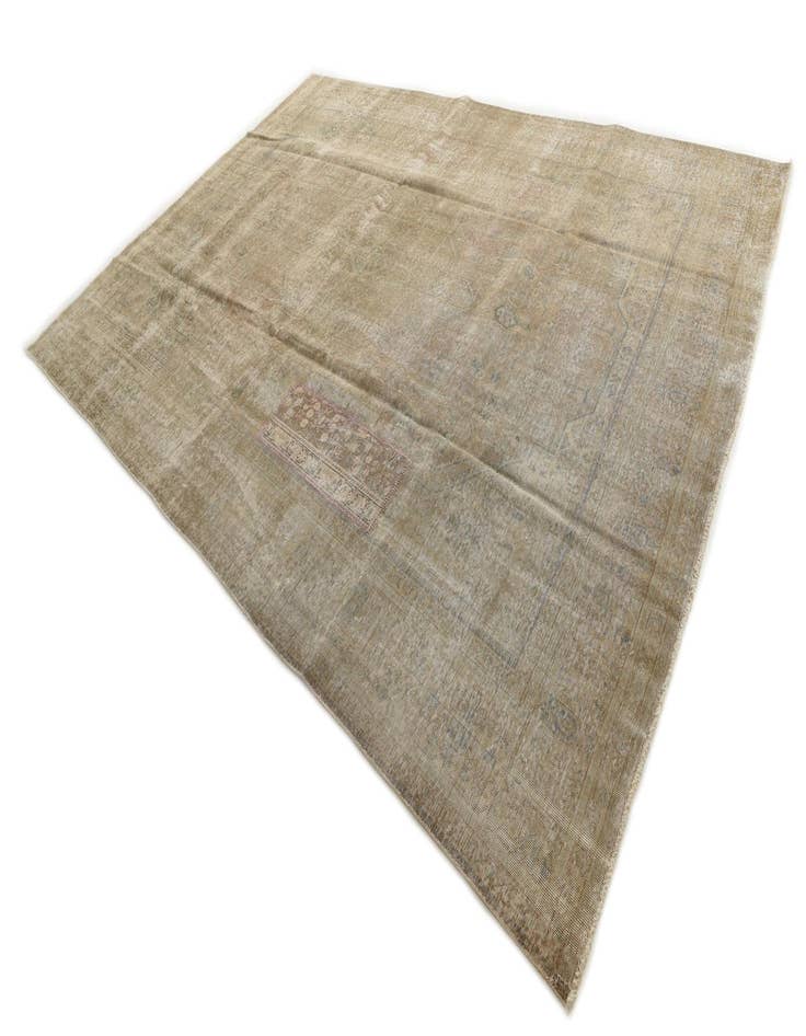 Detail image of  9' 3 x 13'  Hand Knotted Ultra Vintage Persian Wool Rug