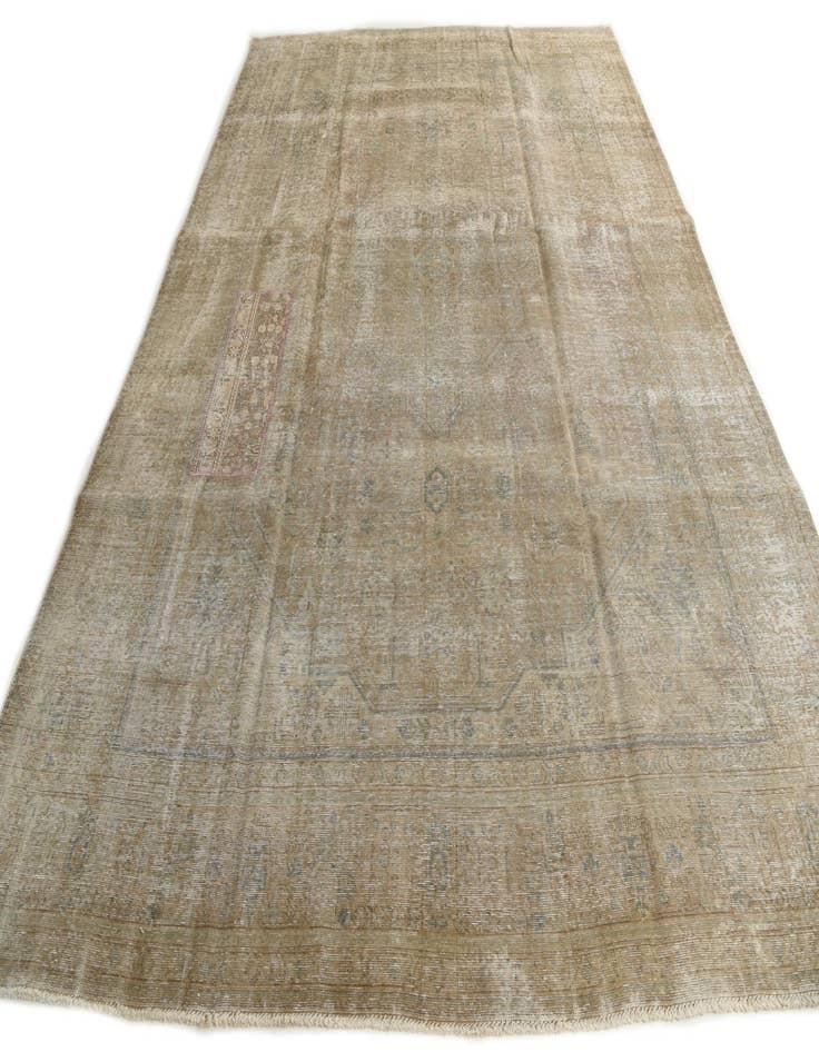 Detail image of  9' 3 x 13'  Hand Knotted Ultra Vintage Persian Wool Rug