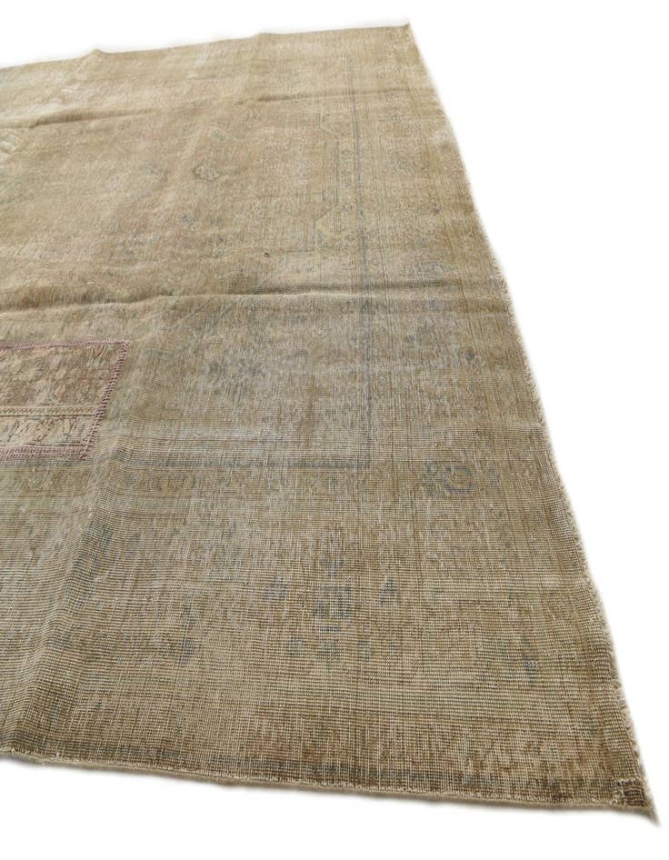 Detail image of  9' 3 x 13'  Hand Knotted Ultra Vintage Persian Wool Rug