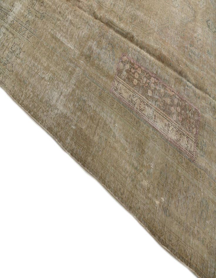 Detail image of  9' 3 x 13'  Hand Knotted Ultra Vintage Persian Wool Rug