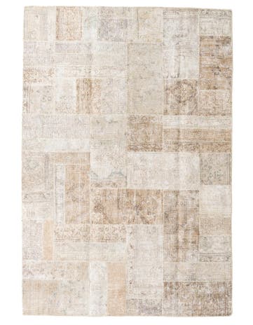 6' 8 x 9' 9 Hand Knotted Ultra Vintage Persian Wool Rug