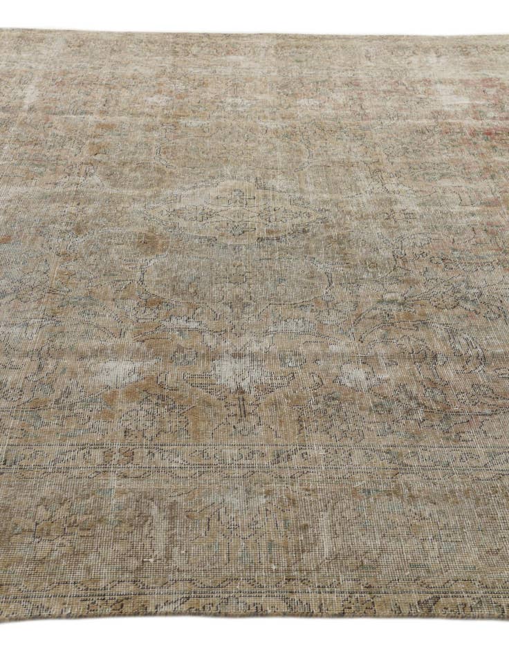 Detail image of  8' x 10' 10  Hand Knotted Ultra Vintage Persian Wool Rug