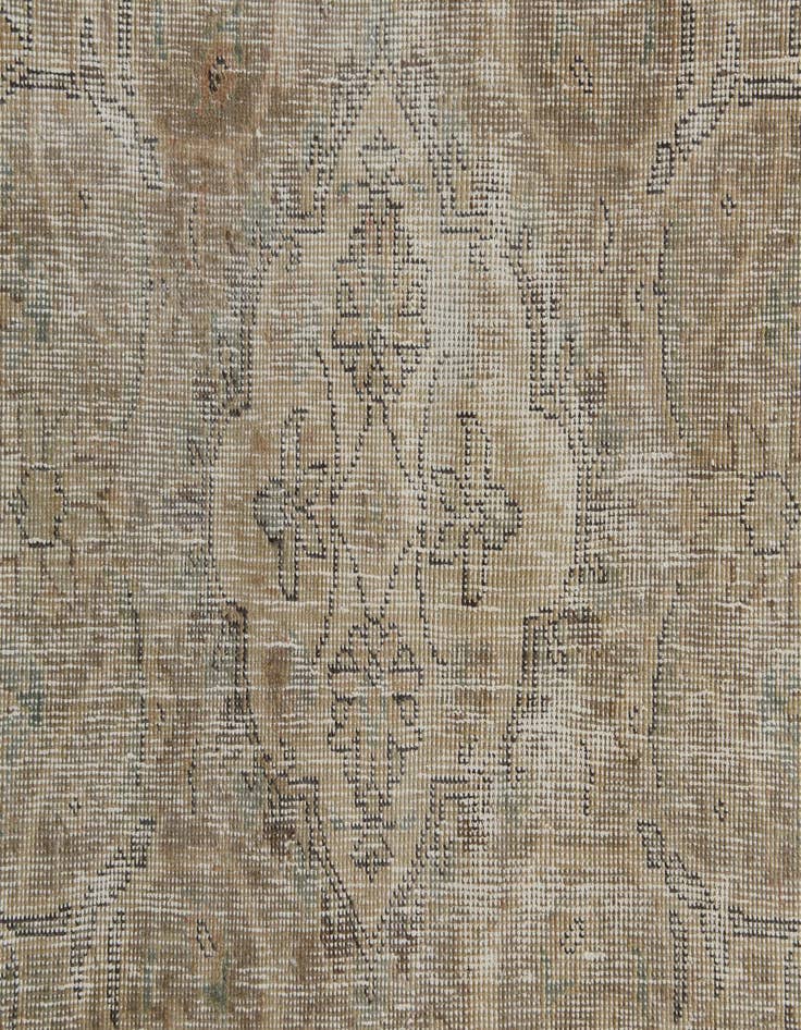 Detail image of  8' x 10' 10  Hand Knotted Ultra Vintage Persian Wool Rug