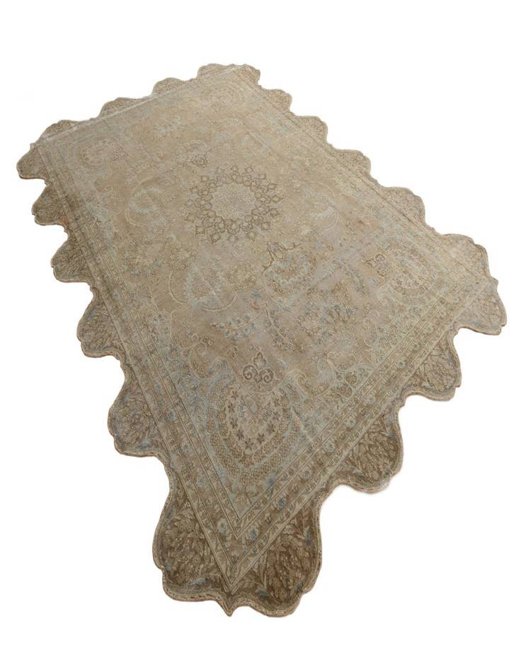 Detail image of  8' 5 x 11' 8  Hand Knotted Ultra Vintage Persian Wool Rug