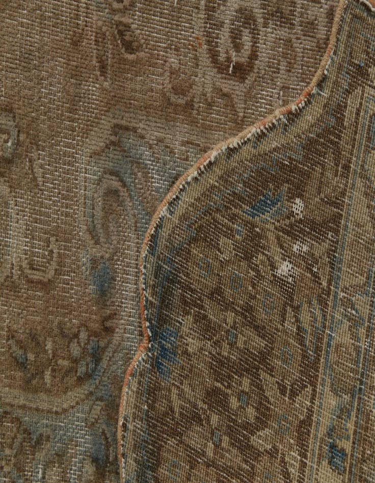 Detail image of  8' 5 x 11' 8  Hand Knotted Ultra Vintage Persian Wool Rug