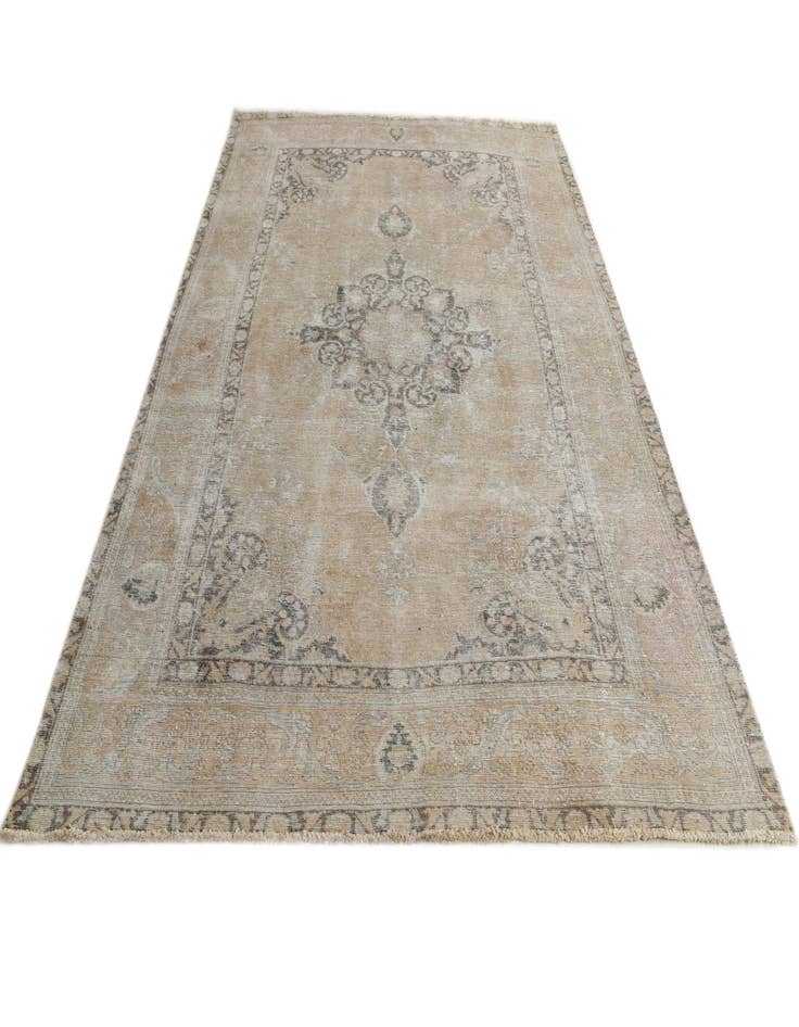 Detail image of  6' 6 x 9' 7  Hand Knotted Ultra Vintage Persian Wool Rug