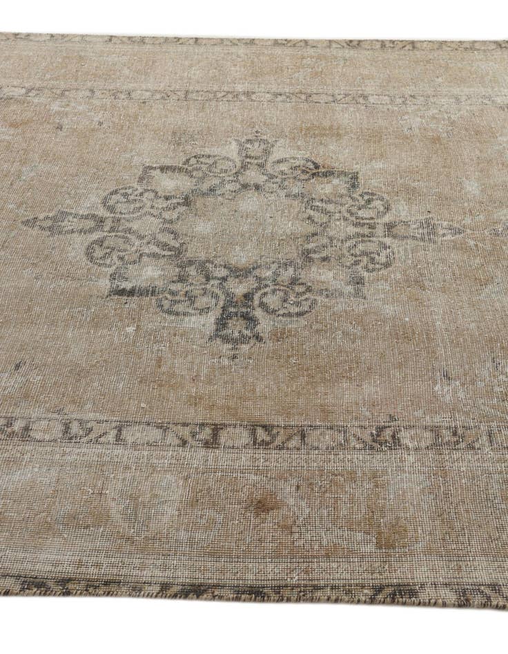 Detail image of  6' 6 x 9' 7  Hand Knotted Ultra Vintage Persian Wool Rug