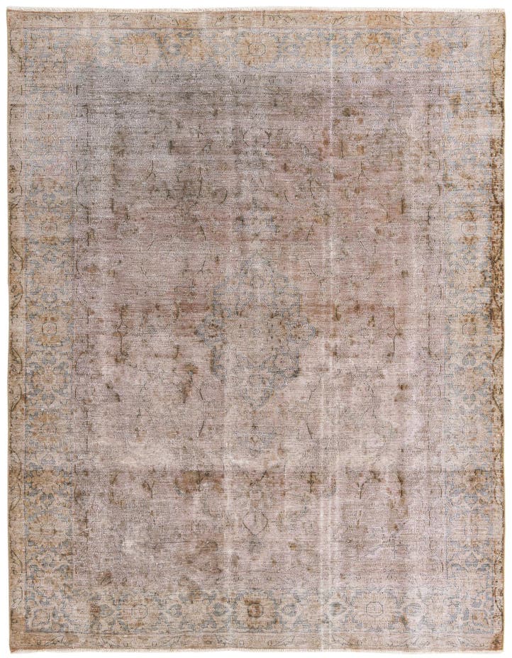  6' 5 x 9' 8  Hand Knotted Ultra Vintage Persian W...