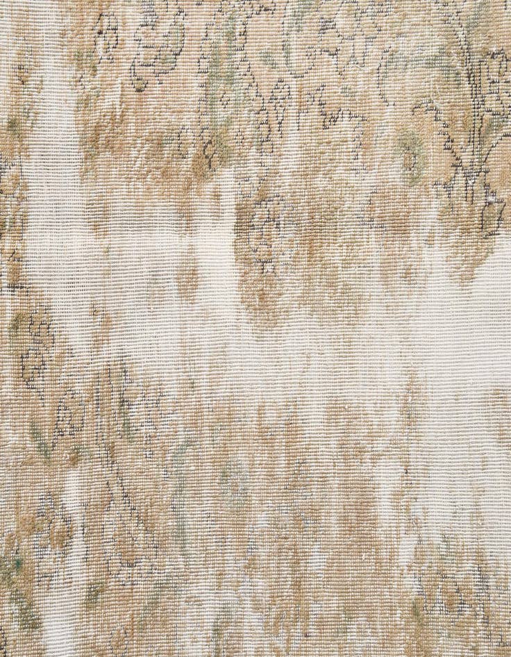 Detail image of  9' 7 x 13'  Hand Knotted Ultra Vintage Persian Wool Rug