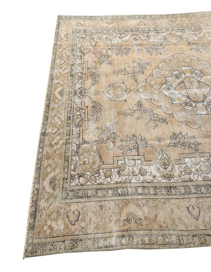 Detail image of  8' 3 x 11' 4  Hand Knotted Ultra Vintage Persian Wool Rug