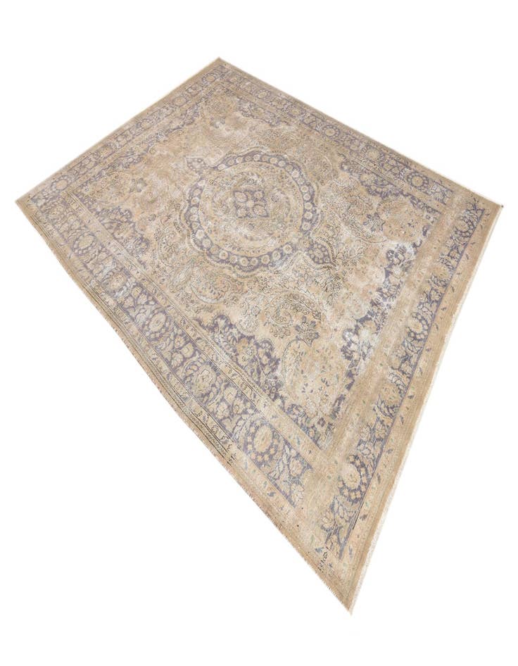 Detail image of  8' 6 x 11' 2  Hand Knotted Ultra Vintage Persian Wool Rug