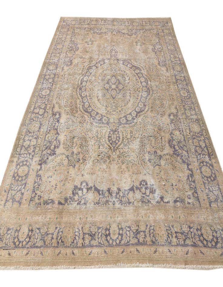 Detail image of  8' 6 x 11' 2  Hand Knotted Ultra Vintage Persian Wool Rug